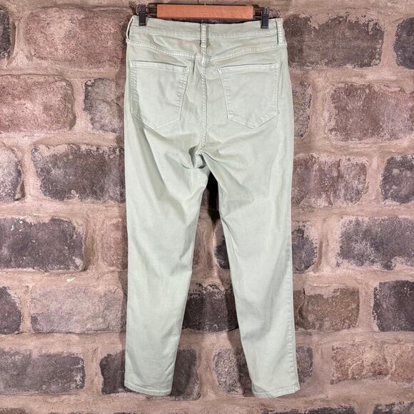 ANA Jeans Woman's 8 Mint‎ Green Button Fly High-Rise Skinny Summer Coastal - Picture 5 of 13